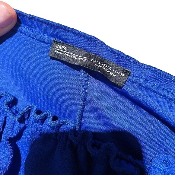 Royal Blue Ruffle Neckline Dress 💙 - Picture 6 of 9